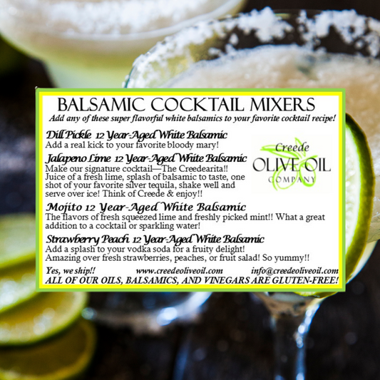 Sampler Boxed Gift Set - Balsamic Cocktail Mixers - 4 Small Bottles with Gift Box