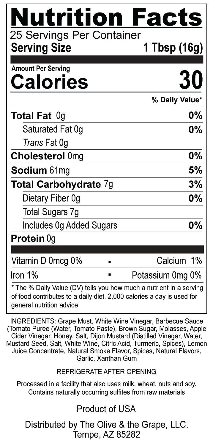 Sweet Bandida Balsamic BBQ Sauce - SMOKED FIG 12 oz.