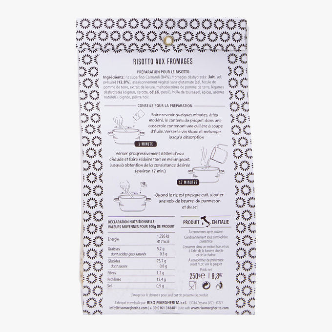 Riso Margherita Risotto: Cheese Blend