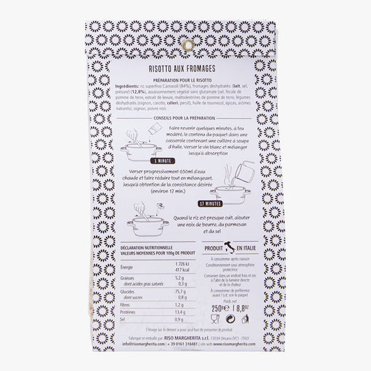 Riso Margherita Risotto: Cheese Blend