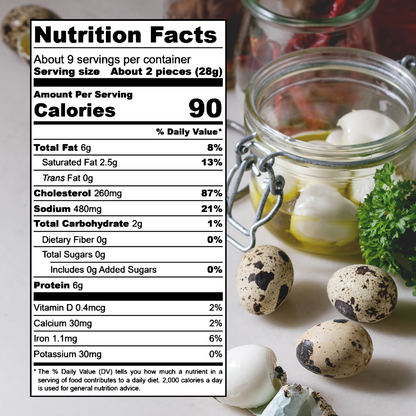 Gator Balls - Cajun Pickled Quail Eggs