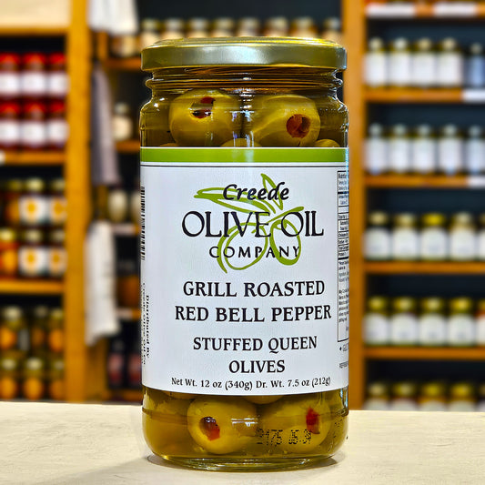 Grill-Roasted Red Pepper Stuffed Olives