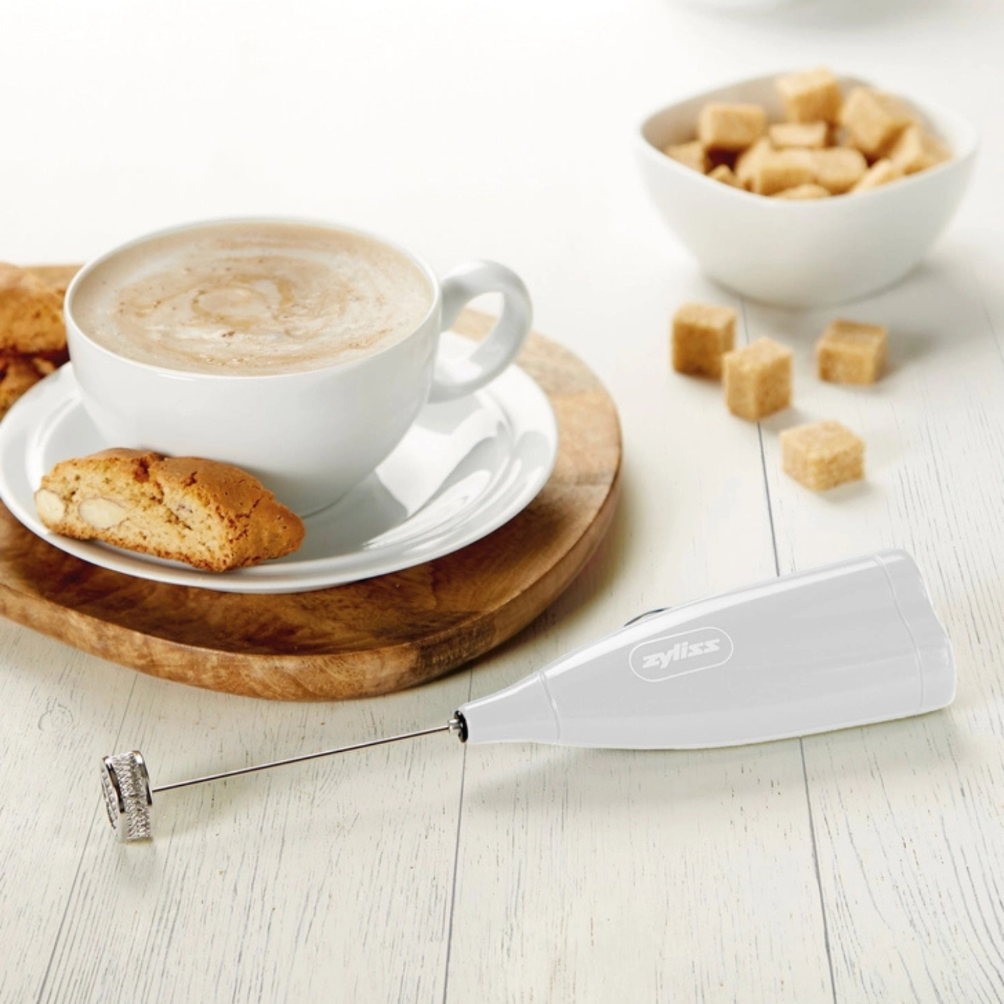 Hand-Held Mixer/Emulsifier - White