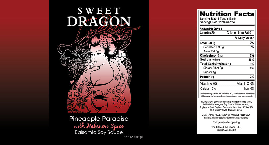 Sweet Dragon Balsamic Soy Sauce - Pineapple Habanero 12 oz.