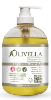 Olivella Face & Body Liquid Soap - Raw Fragrance Free