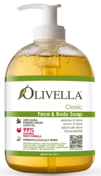Olivella Face & Body Liquid Soap - Classic